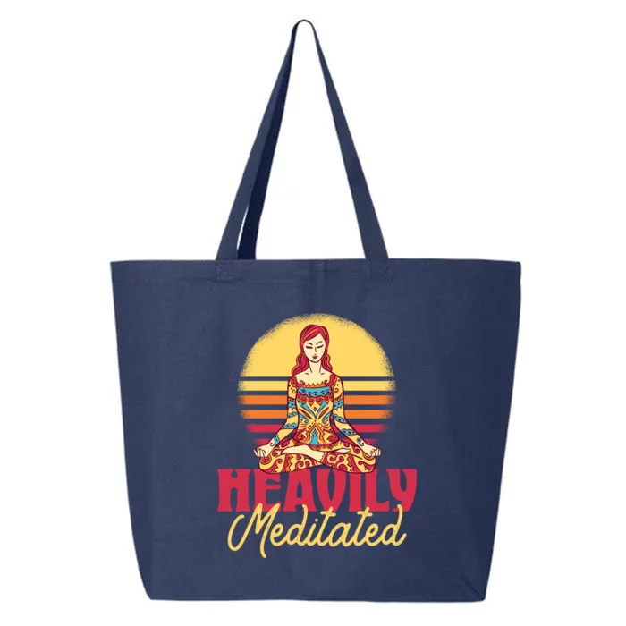 Heavily Meditated Gift Spiritual Yoga Gift 25L Jumbo Tote