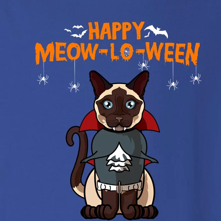 Happy Meowcute Giftloween Siamese Cat For Halloween Gift Toddler Long Sleeve Shirt