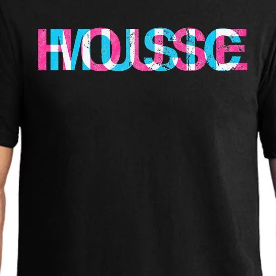 House Music Glitch Optical Illusion Edm Rave Dj Pajama Set