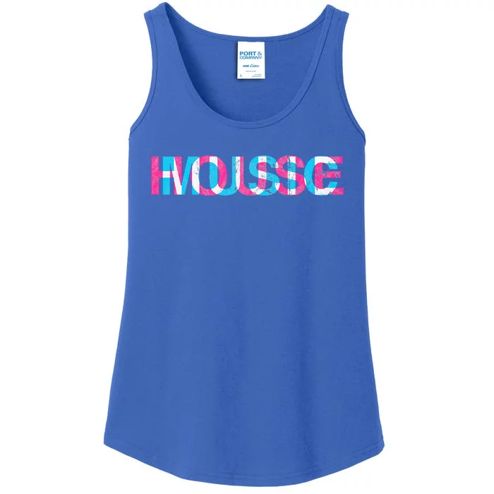 House Music Glitch Optical Illusion Edm Rave Dj Ladies Essential Tank