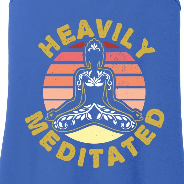 Heavily Meditated Gift Funny Meditation Fan Gift Ladies Essential Tank