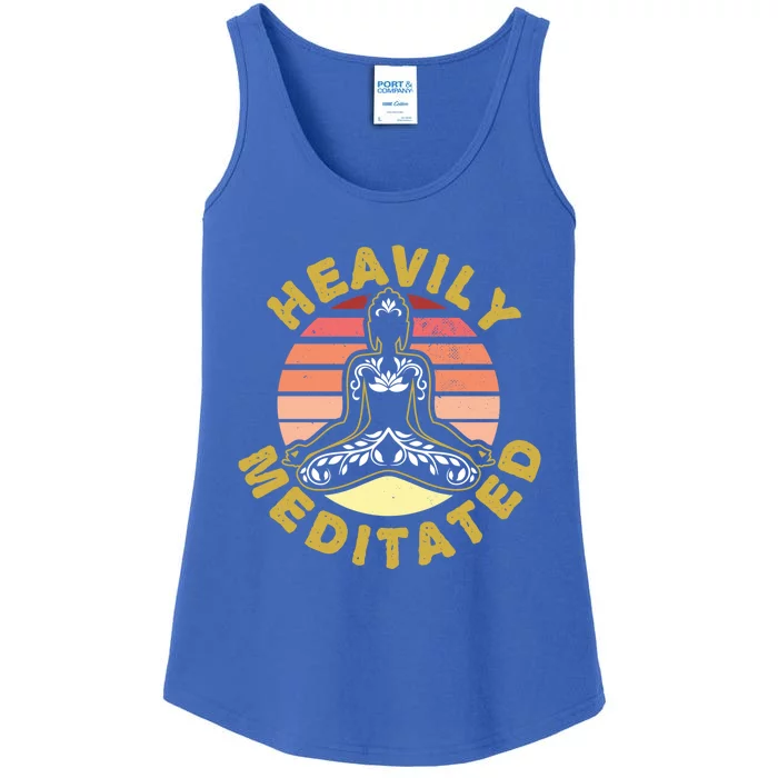 Heavily Meditated Gift Funny Meditation Fan Gift Ladies Essential Tank