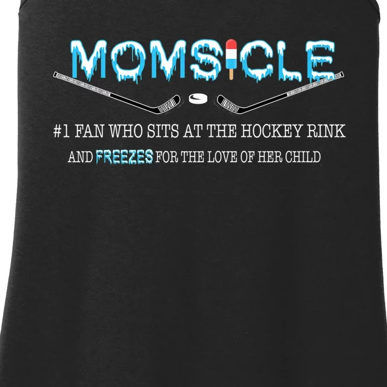 Hockey Mom Gifts For Women Mother's Day Momsicle Mom Funny Premium TShirt Ladies Essential Tank