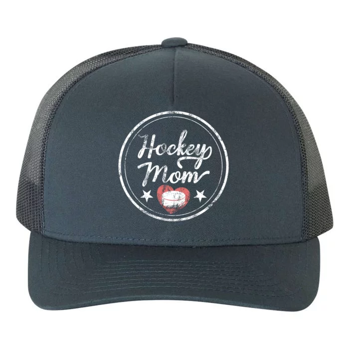 Hockey Mom Gift For Women Heart Gift Yupoong Adult 5-Panel Trucker Hat