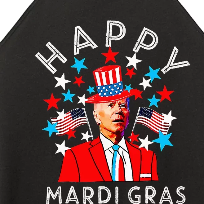 Happy Mardi Gras Joe Biden 4th Of July Memorial Independence Women’s Perfect Tri Rocker Tank