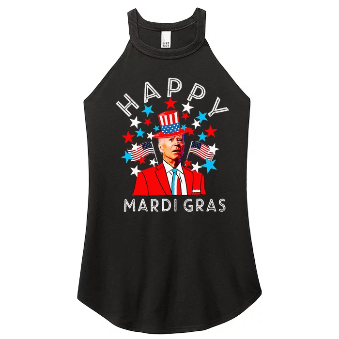 Happy Mardi Gras Joe Biden 4th Of July Memorial Independence Women’s Perfect Tri Rocker Tank