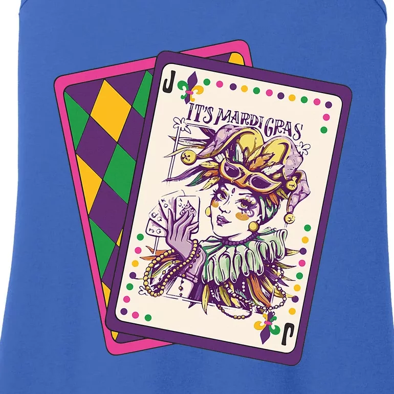 Happy Mardi Gras Tarot Card Louisiana Mardi Gras Queen Ladies Essential Tank