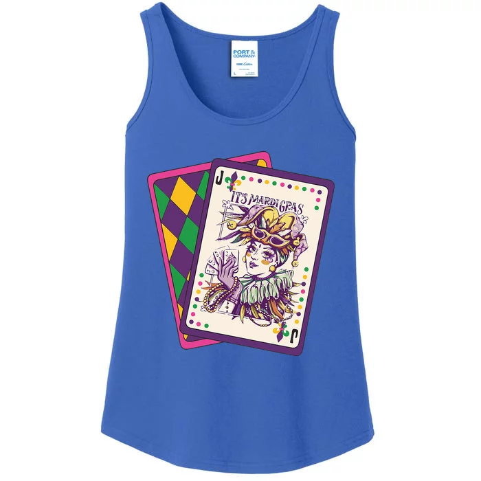 Happy Mardi Gras Tarot Card Louisiana Mardi Gras Queen Ladies Essential Tank