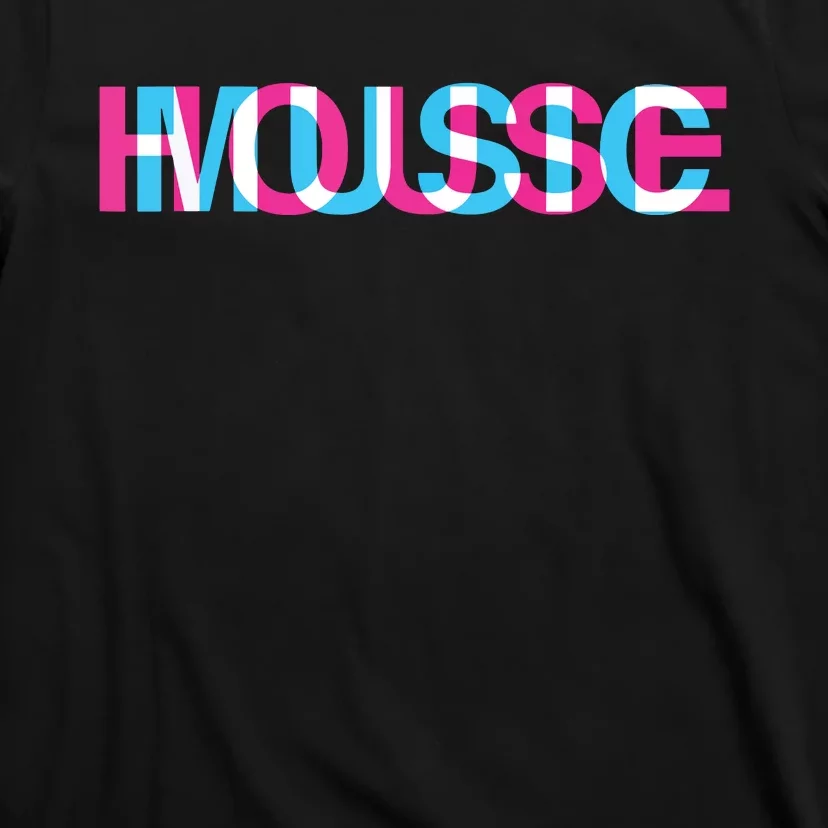 House Music Glitch Optical Illusion Edm Rave Dj T-Shirt