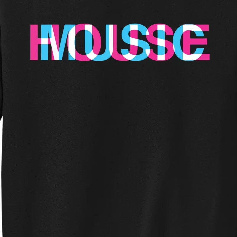 House Music Glitch Optical Illusion Edm Rave Dj Tall Sweatshirt