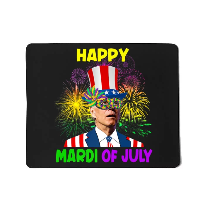 Happy Mardi Gras Funny Joe Biden Sarcastic 4th Of July Mousepad