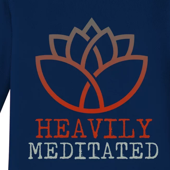 Heavily Meditated Gift Baby Long Sleeve Bodysuit