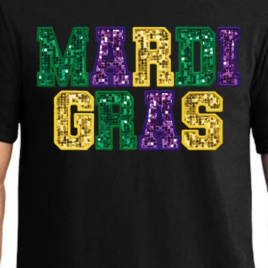 Happy Mardi Gras Carnival Fat Tuesday Fleur De Lis Pajama Set