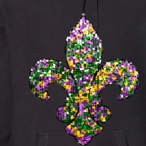 Happy Mardi Gras Carnival Fat Tuesday Fleur De Lis Premium Hoodie