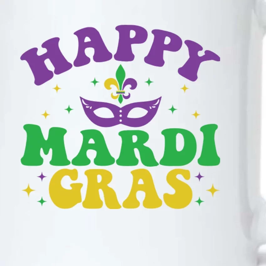 Happy Mardi Gras Black Color Changing Mug