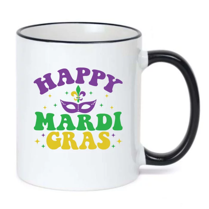 Happy Mardi Gras Black Color Changing Mug