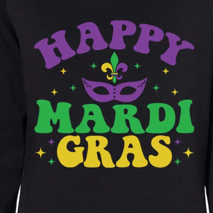 Happy Mardi Gras Womens California Wash Sweatshirt