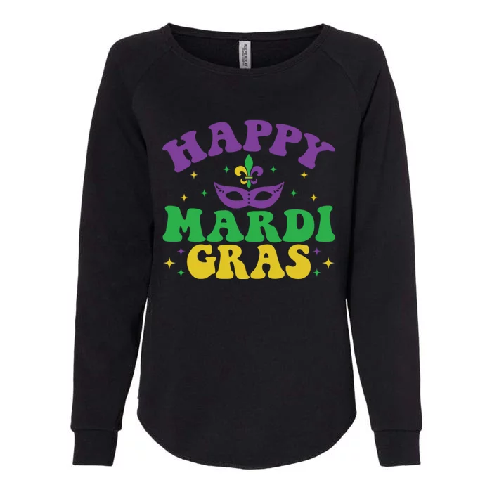 Happy Mardi Gras Womens California Wash Sweatshirt