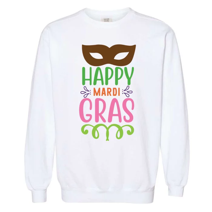 Happy Mardi Gras Garment-Dyed Sweatshirt