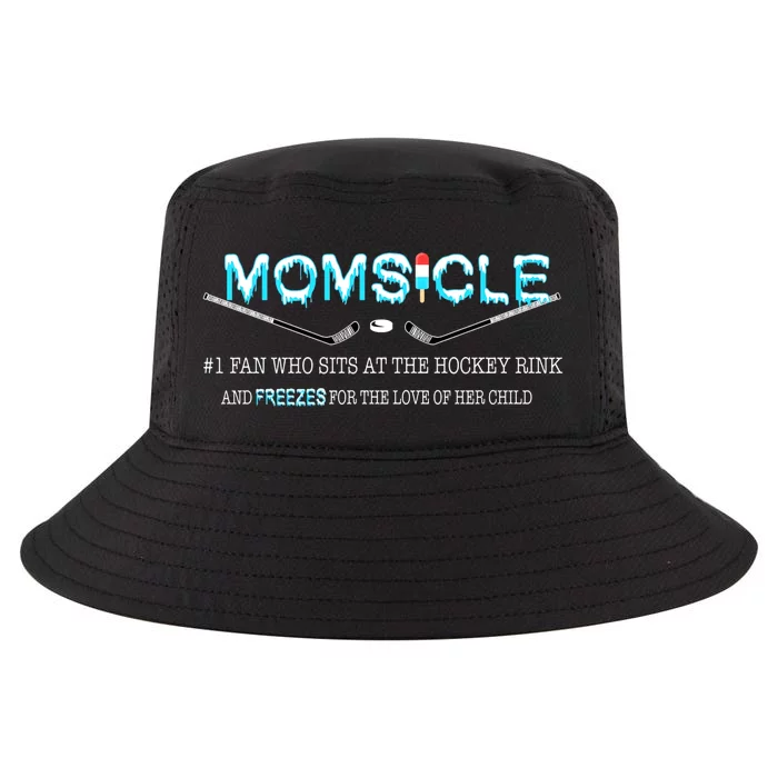 Hockey Mom Gifts For Mothers Day Momsicle Mom Funny Premium Cool Comfort Performance Bucket Hat