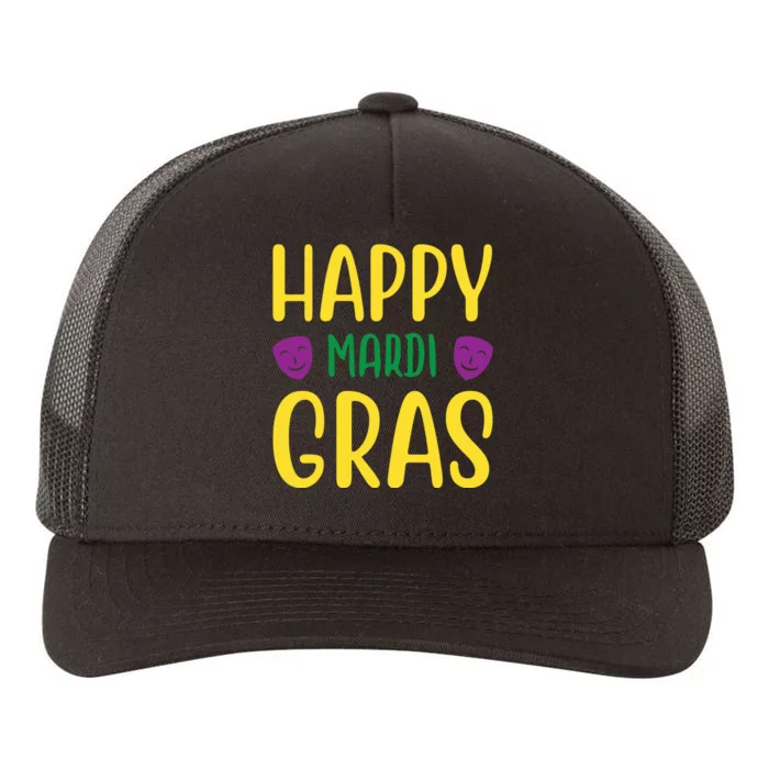 Happy Mardi Gras Yupoong Adult 5-Panel Trucker Hat