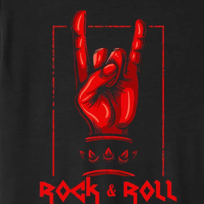 Heavy Metal Guitar Death Metal Rock N Roll Music ChromaSoft Performance T-Shirt