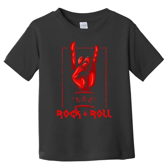 Heavy Metal Guitar Death Metal Rock N Roll Music Toddler T-Shirt