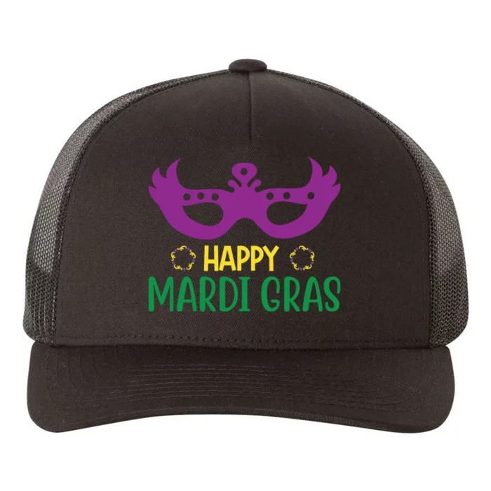 Happy Mardi Gras Yupoong Adult 5-Panel Trucker Hat