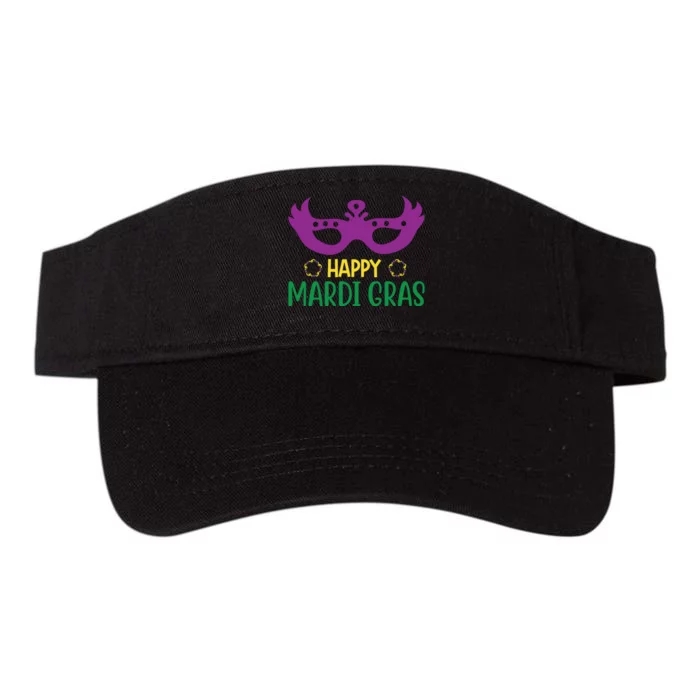 Happy Mardi Gras Valucap Bio-Washed Visor