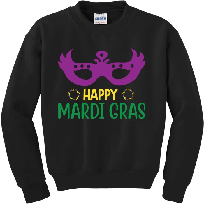 Happy Mardi Gras Kids Sweatshirt