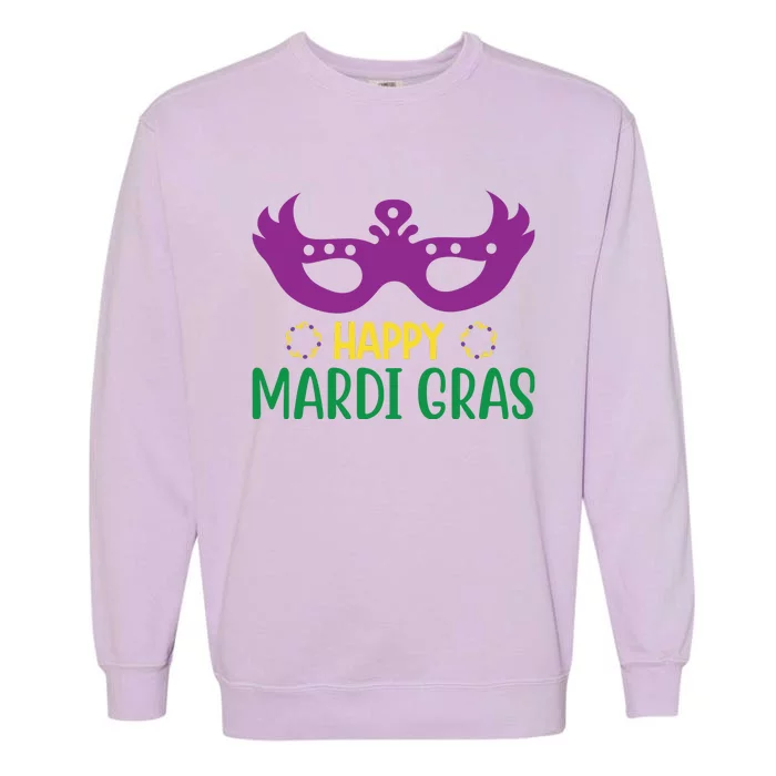 Happy Mardi Gras Garment-Dyed Sweatshirt