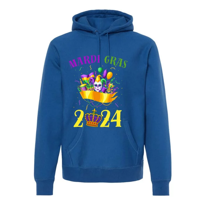 Happy Mardi Gras 2024 Carnival Mardi Gras 2024 Premium Hoodie