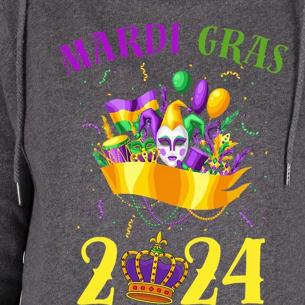 Happy Mardi Gras 2024 Carnival Mardi Gras 2024 Womens Funnel Neck ...