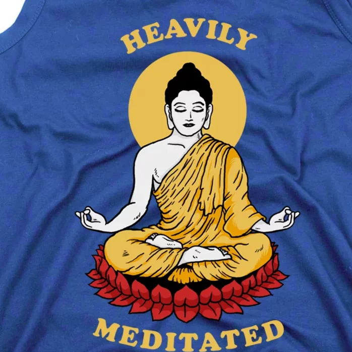 Heavily Meditated Gift Yoga Meditation Buddha Zen Gift Tank Top