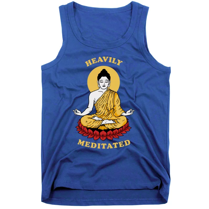 Heavily Meditated Gift Yoga Meditation Buddha Zen Gift Tank Top