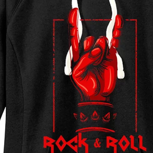 Heavy Metal Guitar Death Metal Rock N Roll Music Women's Fleece Hoodie