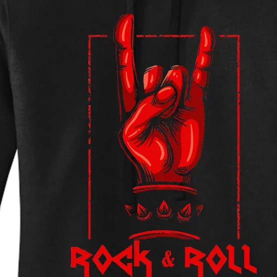 Heavy Metal Guitar Death Metal Rock N Roll Music Women's Pullover Hoodie