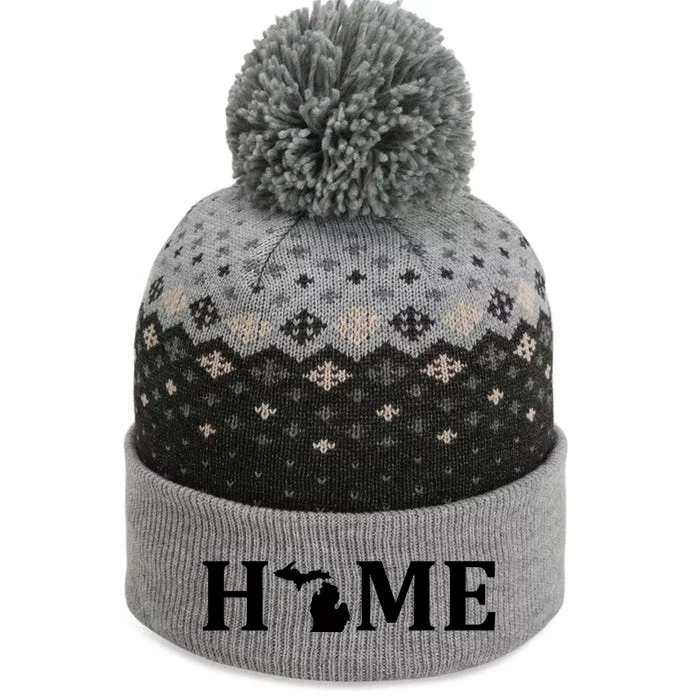 Home Michigan Great Lake State MI Est 1837 Home The Baniff Cuffed Pom Beanie