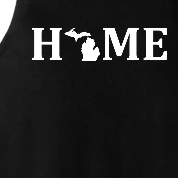 Home Michigan Great Lake State MI Est 1837 Home Ladies Tri-Blend Wicking Tank