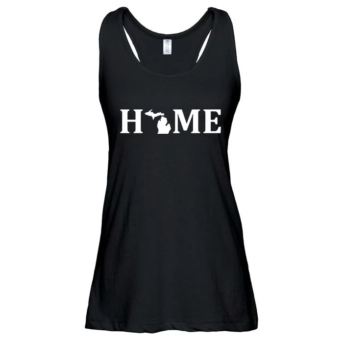 Home Michigan Great Lake State MI Est 1837 Home Ladies Essential Flowy Tank