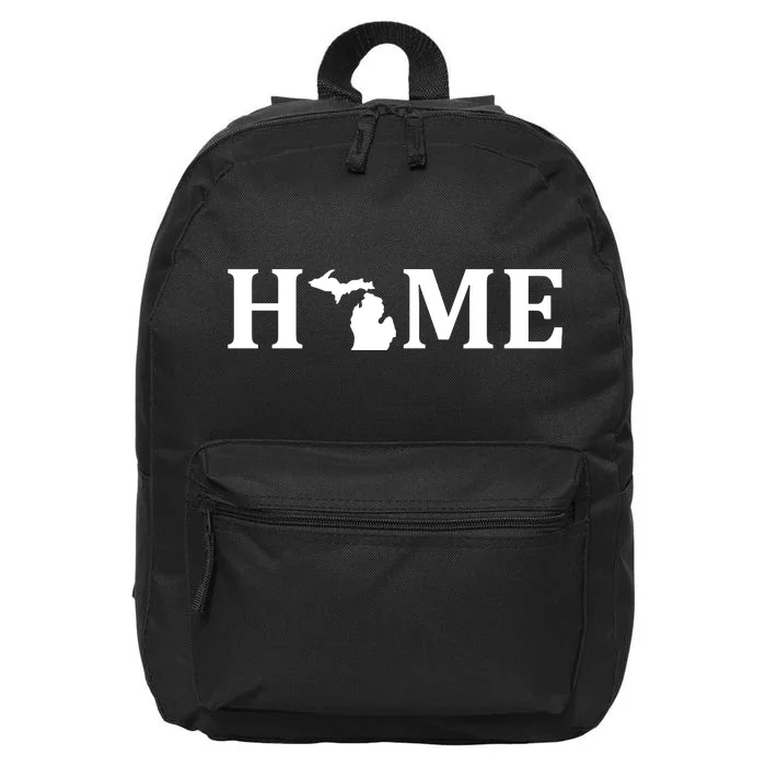 Home Michigan Great Lake State MI Est 1837 Home 16 in Basic Backpack