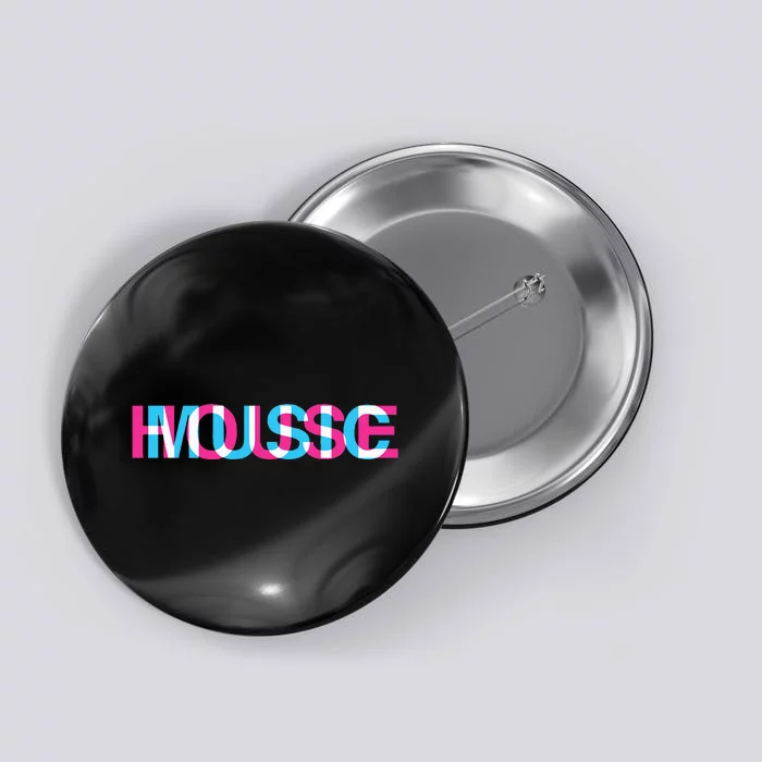 House Music Glitch Optical Illusion Edm Rave Dj Button