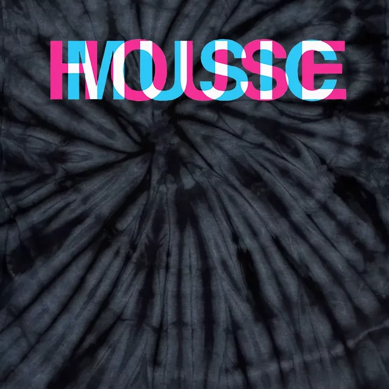 House Music Glitch Optical Illusion Edm Rave Dj Tie-Dye T-Shirt