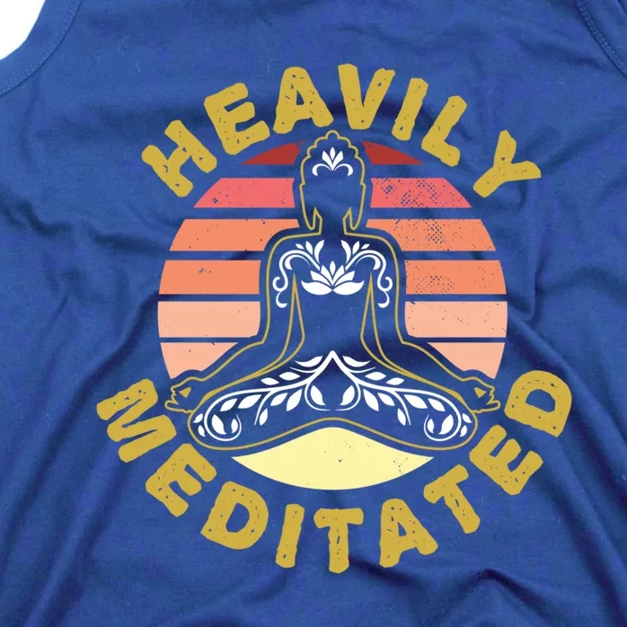 Heavily Meditated Gift Funny Meditation Fan Gift Tank Top