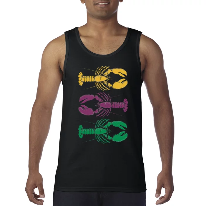 Happy Mardi Gras 2024 Crawfish Matching Party Vintage Tank Top