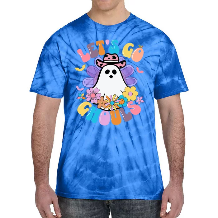 Halloween Meaningful Gift Lets Go Ghouls Gift Tie-Dye T-Shirt