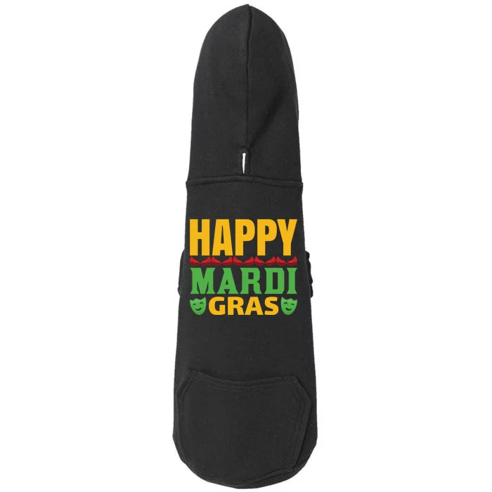 Happy Mardi Gras Doggie 3-End Fleece Hoodie