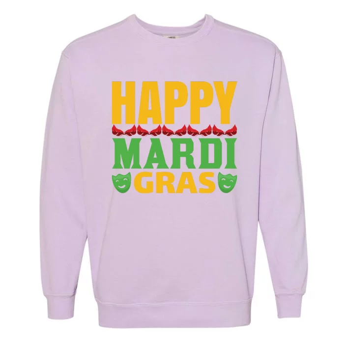 Happy Mardi Gras Garment-Dyed Sweatshirt