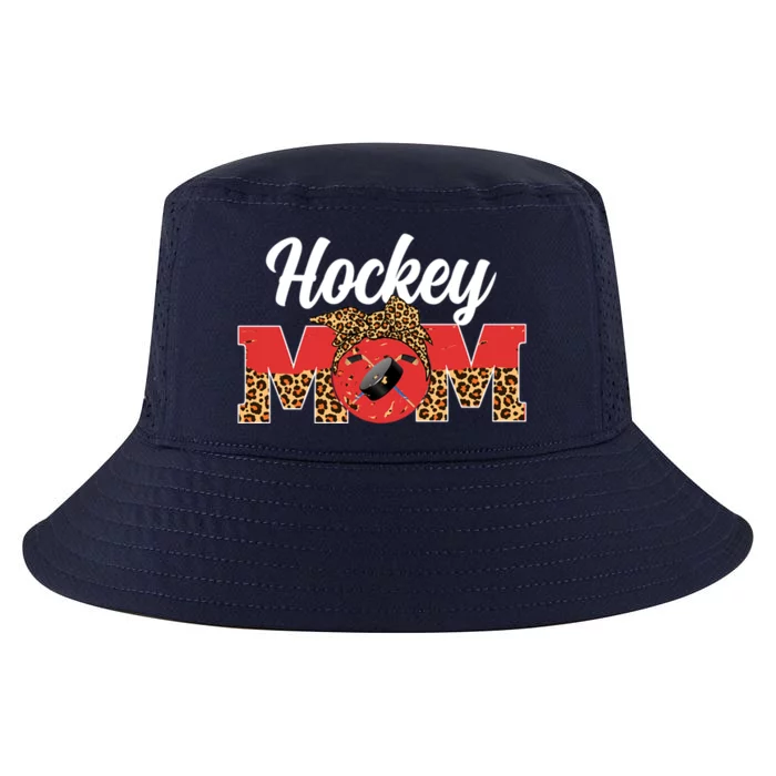 Hockey Mom Game Day Leopard Mothers Day Gift Cool Comfort Performance Bucket Hat