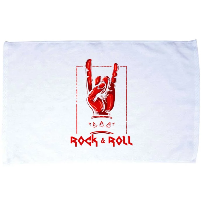 Heavy Metal Guitar Death Metal Rock N Roll Music Microfiber Hand Towel